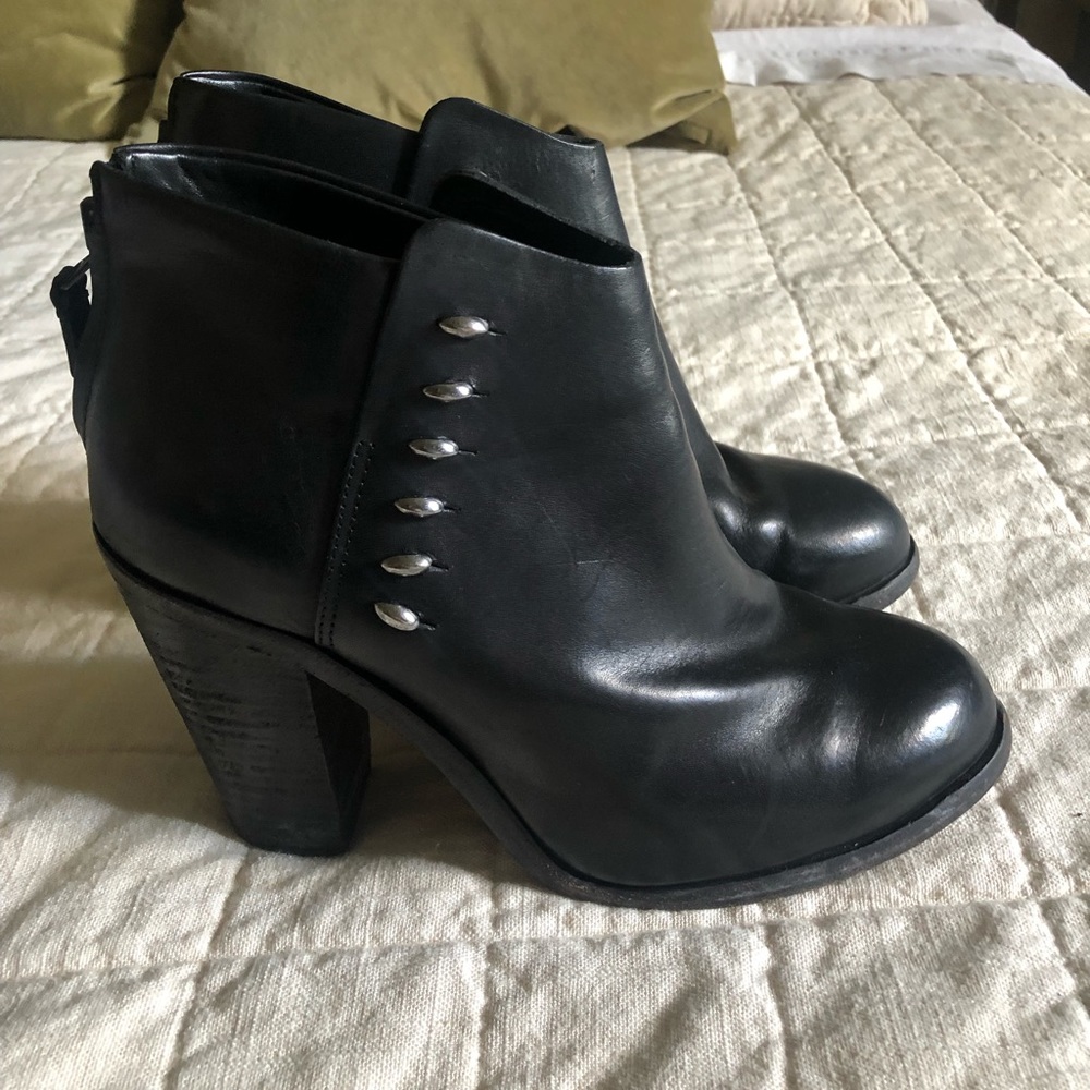 Rag & Bone | Black Leather Bootie | Size 39